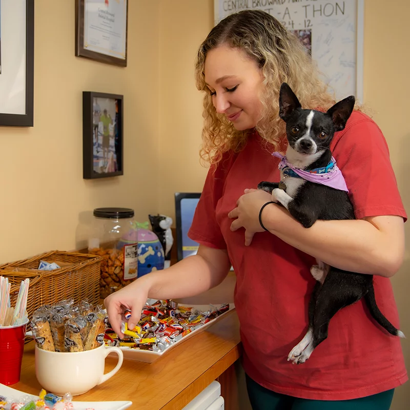 Grab a snack during your wait.